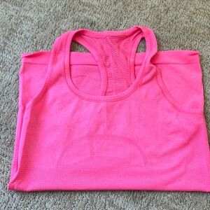LuluLemon hot pink swiftly tech racer tank  size 4